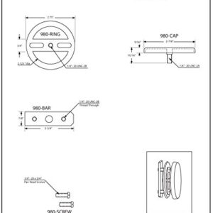 Westbrass Floating No-Hole Overflow Faceplate, Matte Black, D980R-62