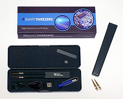 Smart Tweezers ST5-S Professional LCR Meter/ESR Meter with Spare Test Leads and Pocket Case