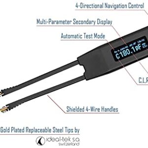 Smart Tweezers ST5-S Professional LCR Meter/ESR Meter with Spare Test Leads and Pocket Case