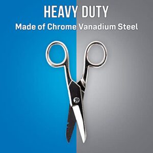 Jonard Tools ES-1964 Stainless Steel Electrician Scissors, for Heavy Duty Use