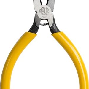 Jonard Tools JIC-891 Connector Crimping Plier with Side Cutter, 5-13/16" Length,Yellow