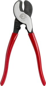 jonard jic-63050 high leverage cable cutter with red handle, 9-1/4" length