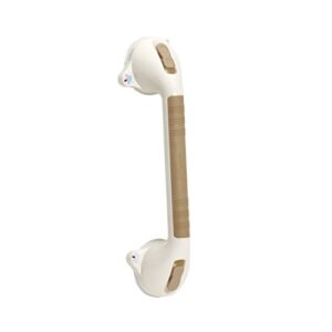 DMI Suction Cub Grab Bars for Bathroom, Shower Grab Bar, Shower Handles for Elderly, Grab Bars for Bathtubs and Showers, Suction Grab Bar for Shower, Tub Grab Bar, 16 Inch, Sand