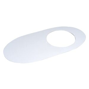 Oatey 31259 Round Nose Toilet Base Plate, Gray