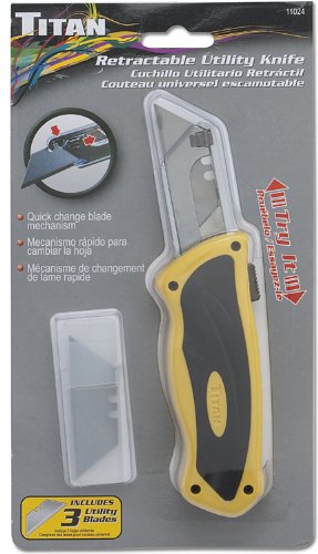 Titan 11024 Yellow Sliding Utility Knife