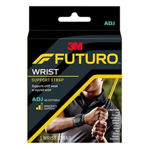 futuro sport wrap around wrist support, moderate support, adjust to fit