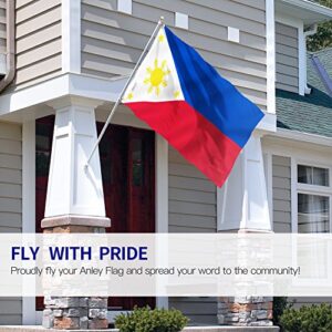 Anley Fly Breeze 3x5 Foot Philippines Flag - Vivid Color and Fade Proof - Canvas Header and Double Stitched - Filipino Philippine National Flags Polyester with Brass Grommets 3 X 5 Ft