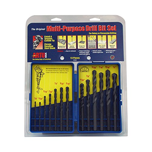 Artu - 13-Pc. Multi-Purpose Drill Bit Set