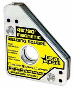 magnetic weld square, 3-3/4x4-3/8in, 75lb