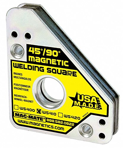 Magnetic Weld Square, 3-3/4x4-3/8in, 75lb