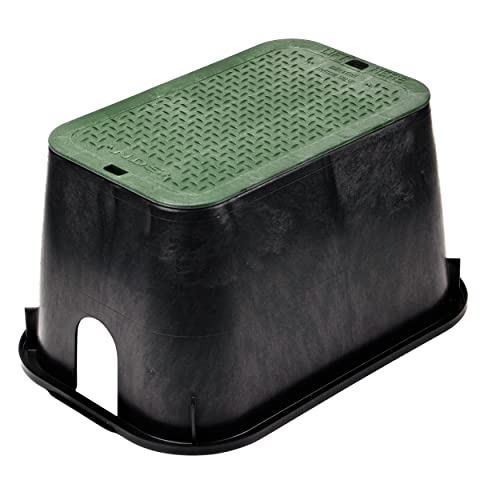 NDS D1000-SG Rectangular X 15 in. Valve, 10 in. Height, Box, ICV Cover, 10" x 15" B/G, Green-Black