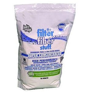 jack's magic the filter fiber stuff pool filter media 18 ounce jmfiber18