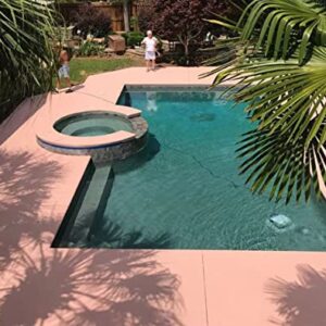 Cool Decking Pool Deck Paint For Coating - Waterproof Concrete Paint that Repairs, Seals, and Cools Your Surfaces - Covers 150 Square Feet