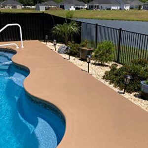 Cool Decking Pool Deck Paint For Coating - Waterproof Concrete Paint that Repairs, Seals, and Cools Your Surfaces - Covers 150 Square Feet