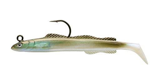 Storm WildEye Live Sand Eel Bait, 6-Inch, Olive, Pack of 3