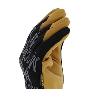 Mechanix Wear: The Original Material4X Synthetic Leather Work Gloves with Secure Fit, Abrasion Resistant, Added Durability, Safety Gloves for Men, Multi-Purpose Use (Brown, Large)