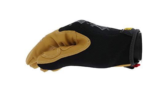 Mechanix Wear: The Original Material4X Synthetic Leather Work Gloves with Secure Fit, Abrasion Resistant, Added Durability, Safety Gloves for Men, Multi-Purpose Use (Brown, Large)