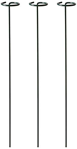 Bosmere 24" Single Plant Stem Support with 3" Hoop, 3-Pack