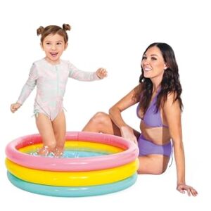 Intex Sunset Glow Baby Pool (34in x 10 in), Beige