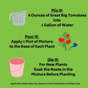 Great Big Tomatoes - Soil and Fertilizer Booster; 32 Ounce Concentrate (Makes 8 Gallons)