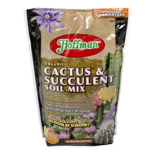 hoffman 10404 organic cactus and succulent soil mix, 4 quarts, brown/a