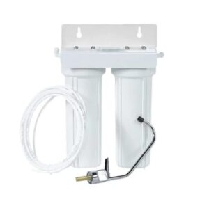 2 stage 10" drinking water filter with faucet and undersink connection kit