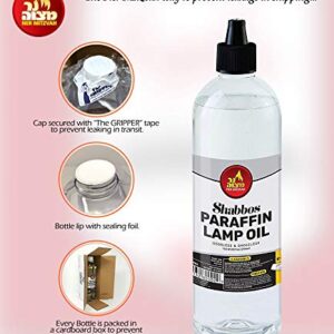 Paraffin Lamp Oil - Clear Smokeless, Odorless, Clean Burning Fuel for Indoor and Outdoor Use with E-Z Fill Cap and Pouring Spout - 32oz - by Ner Mitzvah