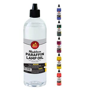 Paraffin Lamp Oil - Clear Smokeless, Odorless, Clean Burning Fuel for Indoor and Outdoor Use with E-Z Fill Cap and Pouring Spout - 32oz - by Ner Mitzvah