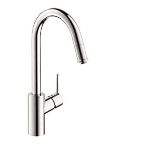 hansgrohe Talis S² Chrome High Arc Kitchen Faucet, Kitchen Faucets with Pull Down Sprayer, Faucet for Kitchen Sink, Magnetic Docking Spray Head, Chrome 14872001