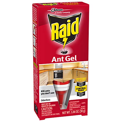 Raid Ant Gel, Kills Ants You Don't See, Continues Killing for up to 1 Month, Odorless Bug Control, 1.06 oz