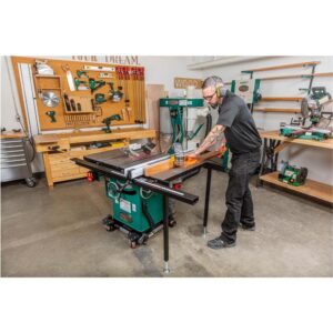 Grizzly Industrial G1023RLWX - 10" 5 HP 240V Cabinet Table Saw with Built-in Router Table