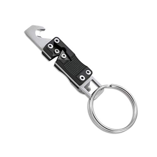 CRKT Micro Tool & Key Chain Sharpener: Multi-Tool for Everyday Carry, Seatbelt Cutter, Knife Sharpener, Bottle Opener 9096