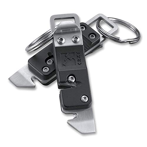 CRKT Micro Tool & Key Chain Sharpener: Multi-Tool for Everyday Carry, Seatbelt Cutter, Knife Sharpener, Bottle Opener 9096