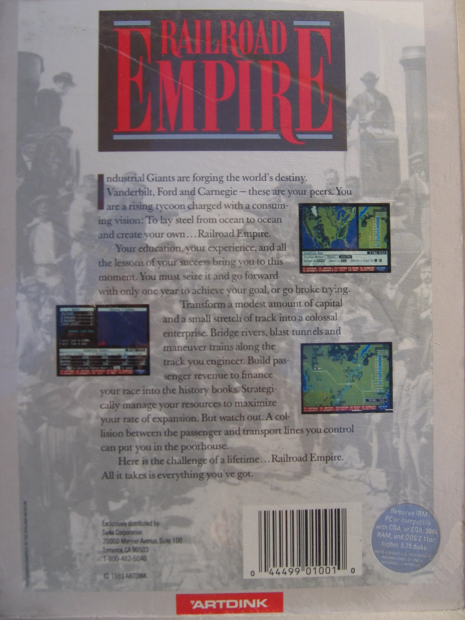 RAILROAD EMPIRE IBM DOS (1989) by ARTDINK