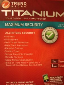 trend micro titanium maximum security 2012 - 1 user