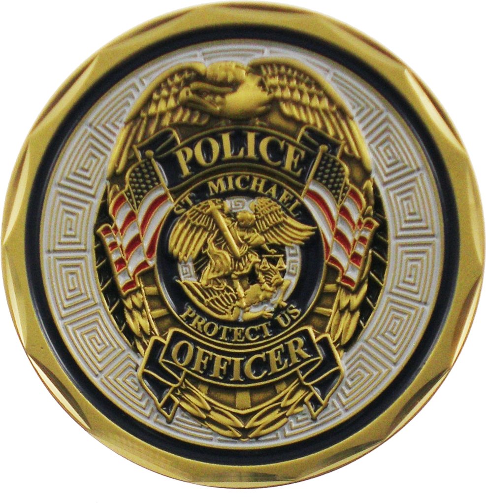 NEW Saint Michael Police Challenge Coin