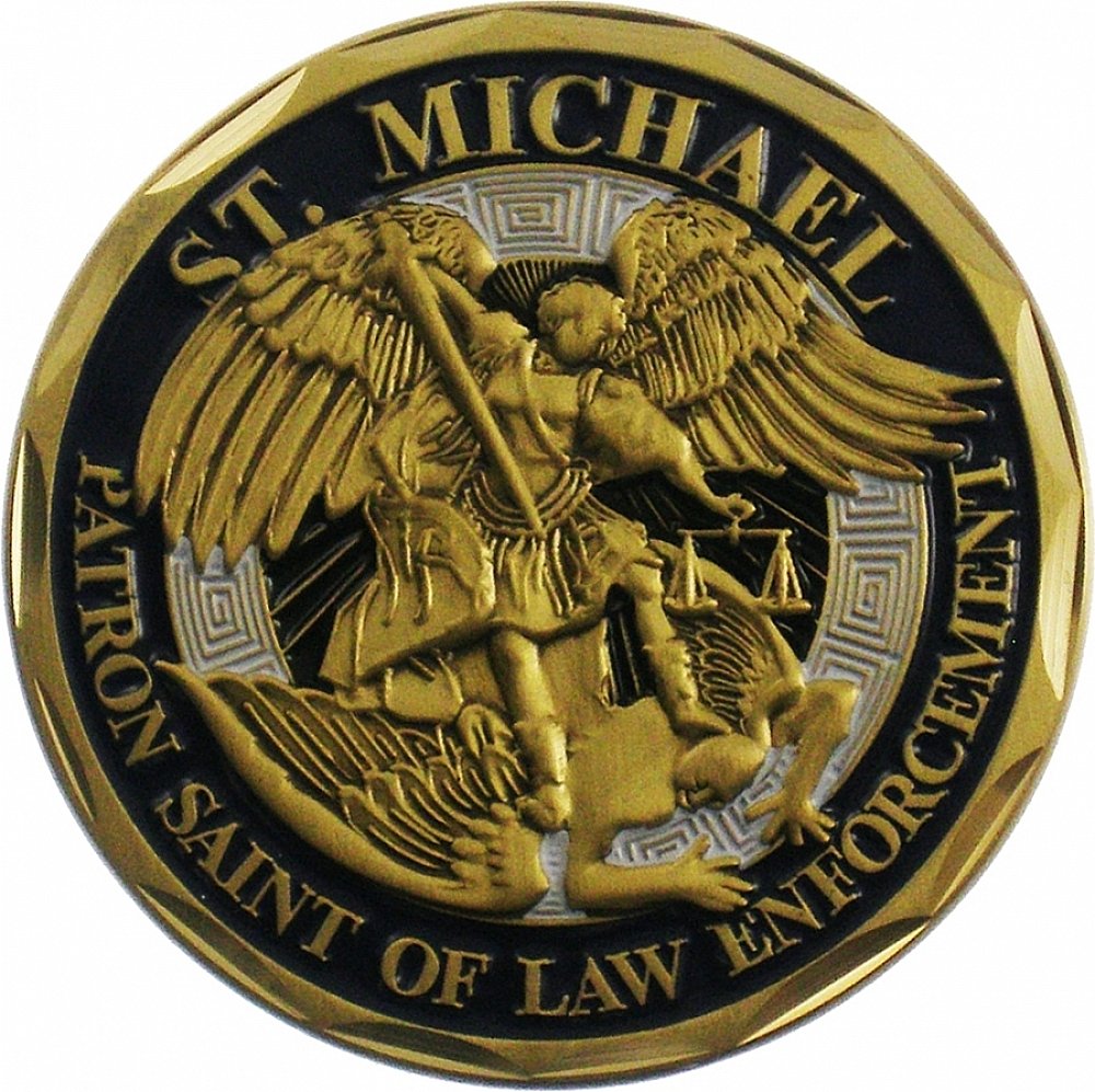 NEW Saint Michael Police Challenge Coin