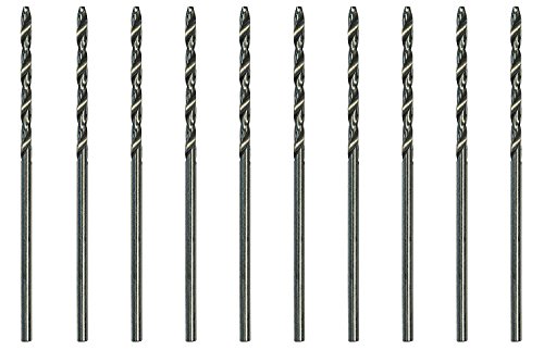 10 Pack High Speed Steel Twist Drill #64, 0.036 inch diam.