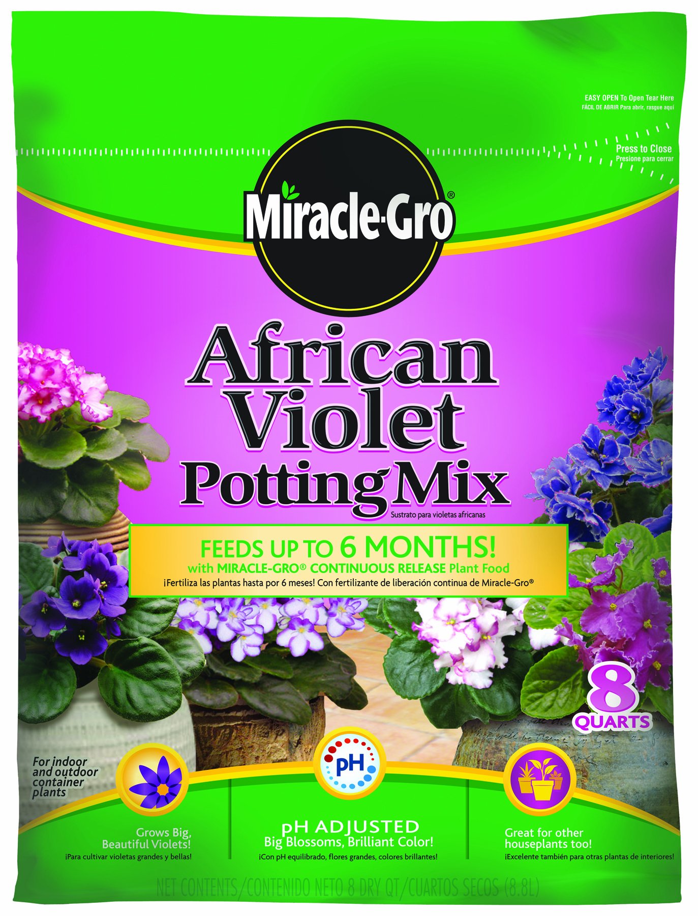 Miracle-Gro African Violet Potting, 8 Quart