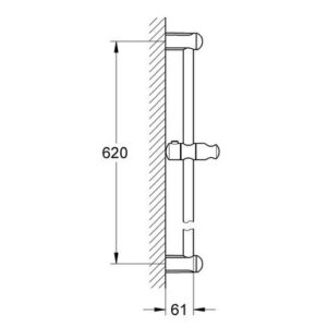 Grohe New Tempesta 24 In. Shower Bar , Chrome - 27523000