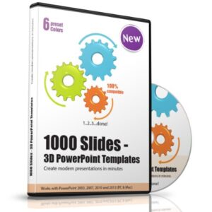 1000 Deluxe 3D Powerpoint Templates, Slides and Charts - Modern Presentations for Business, Companies, Communication, Marketing, Manager, Salesman, Sales, Toastmasters, Entrepreneurs, Consultants, CEOs, Teams, Speakers Etc. - Real product no Download-Link