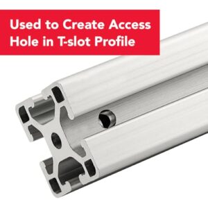 8020, 6115, 10 Series .201 x 2.3" High Speed Steel Access Hole Drill Bit 80/20 T-Slot Aluminum Extrusion Tool