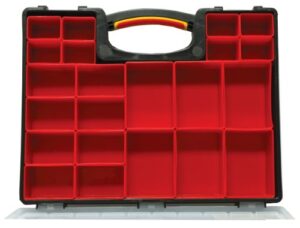 homak plastic organizer with 22 removable bins, ha01122238