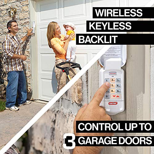 Genie Authentic Intellicode GK-R garage door opener wireless keyless keypad - works with all Genie Intellicode garage door openers, Off-White
