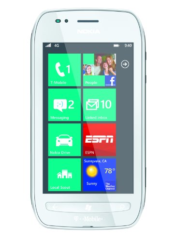 Nokia Lumia 710 Unlocked GSM Touchscreen Phone with Windows 7.5 OS, 5MP Camera, GPS, Wi-Fi and Bluetooth - White