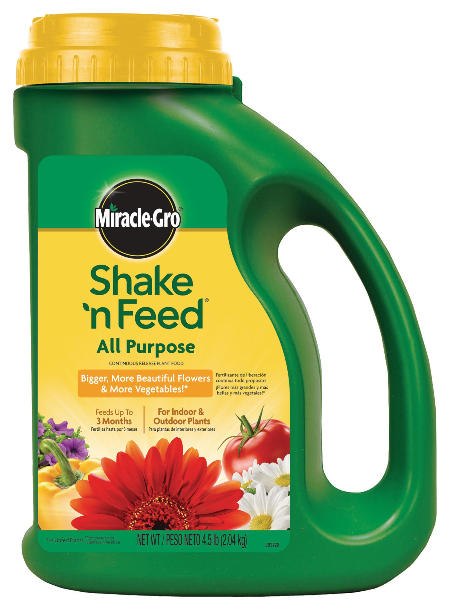 Miracle-Gro Shake 'n Feed Continuous Release All Purpose Plant Food, 4.5-Pound