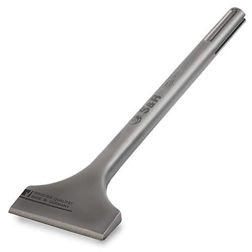 S&R Spade Chisel SDS Max 11.81" x 3.15" (300 X 80 mm), Optimized Geometry MADE IN GERMANY