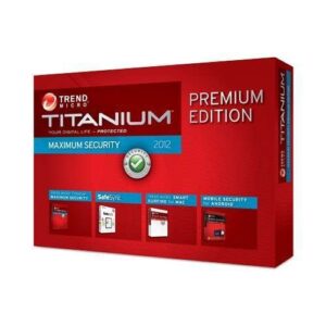 Trend Micro Titanium, Maximum Security Software, Premium Edition with 50GB Safesync storage and Mobile Security Personal Edition 3 users