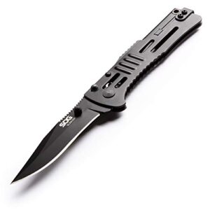 sog folding knife slimjim slim pocket knife black