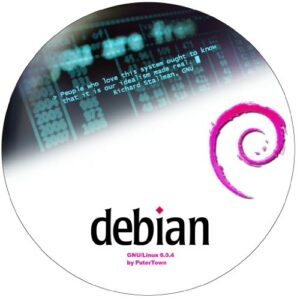 debian 6.0.4 with reference guide for beginners -3 disk set - linux, windows, mac
